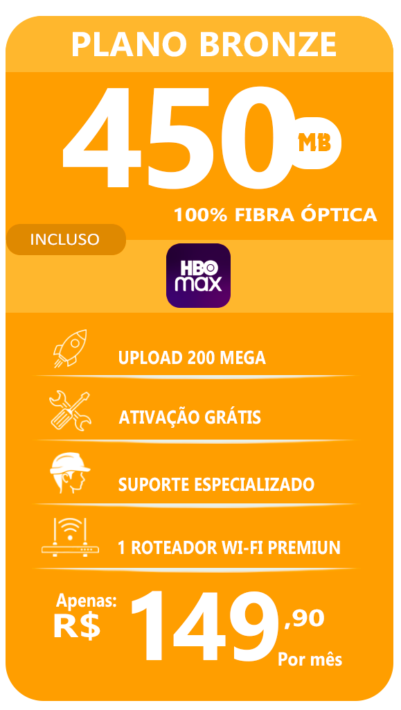 Placote de internet 450 Mega